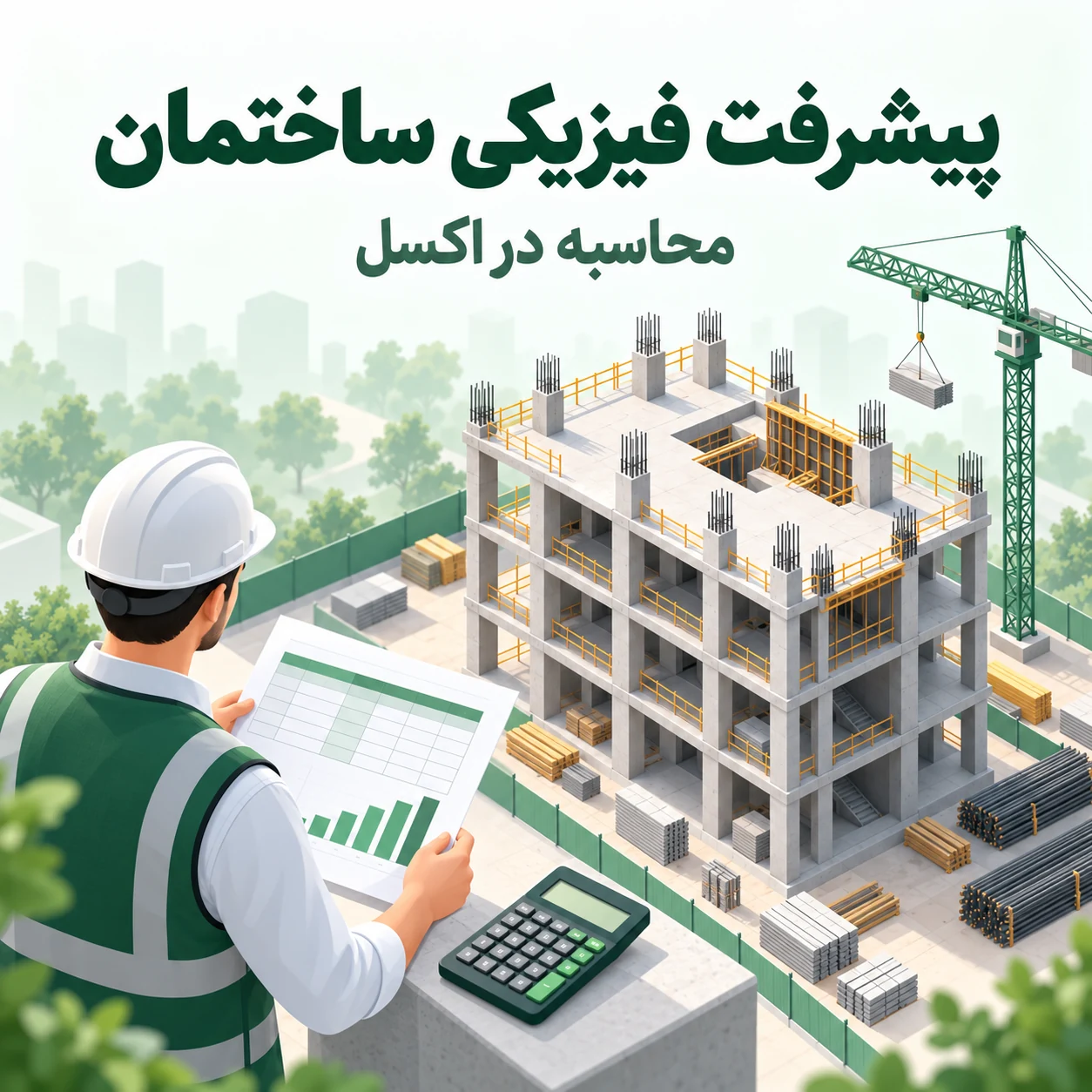 پیشرفت فیزیکی ساختمان؛ تصویر آموزشی مدیرساخت