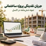 جریان نقدینگی پروژه ساختمانی با نمونه شش‌ماهه در اکسل